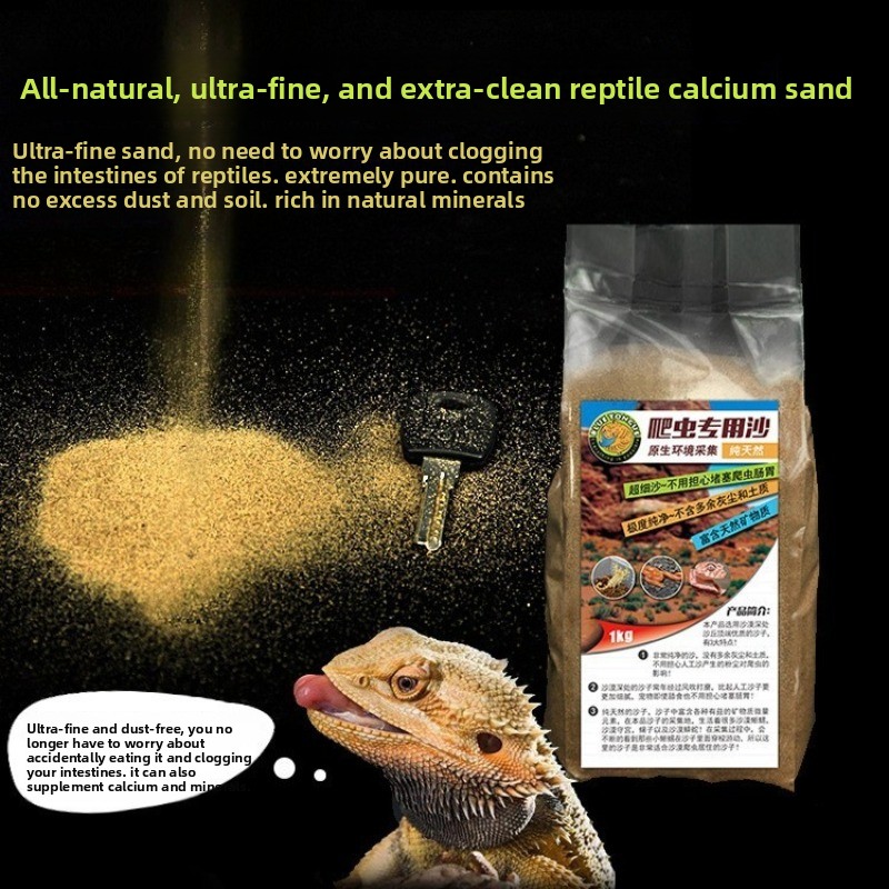Sphagnum Moss Dry - Reptielzand Calciumzand voor baardagaam, woestijnhabitat substraat,