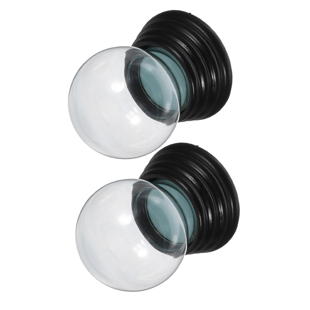 Plastic Dome Clear - 2 stuks kristalheldere, dikke glazen schuimkogel,